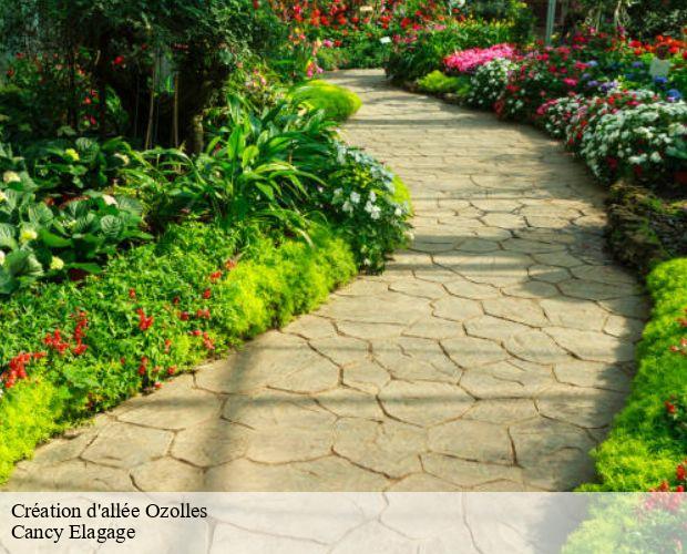 Création d'allée ozolles-71120 Cancy Elagage