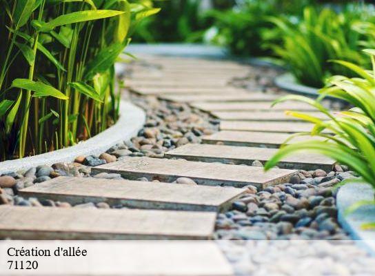 Création d'allée ozolles-71120 Cancy Elagage