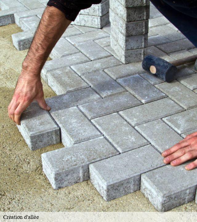 Création d'allée ozolles-71120 Cancy Elagage